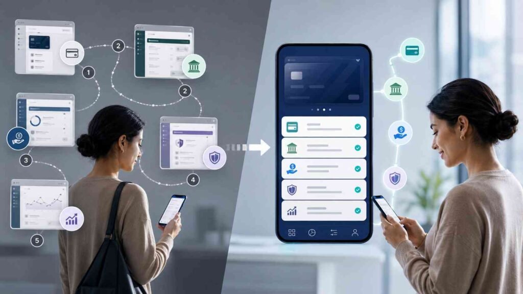 Embedded finance compared with traditional financial services