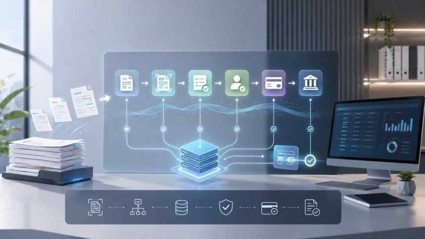 Accounts payable automation workflow for invoice processing and payments