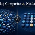 Nasdaq Composite vs Nasdaq-100 comparison showing broad market and large-cap focus